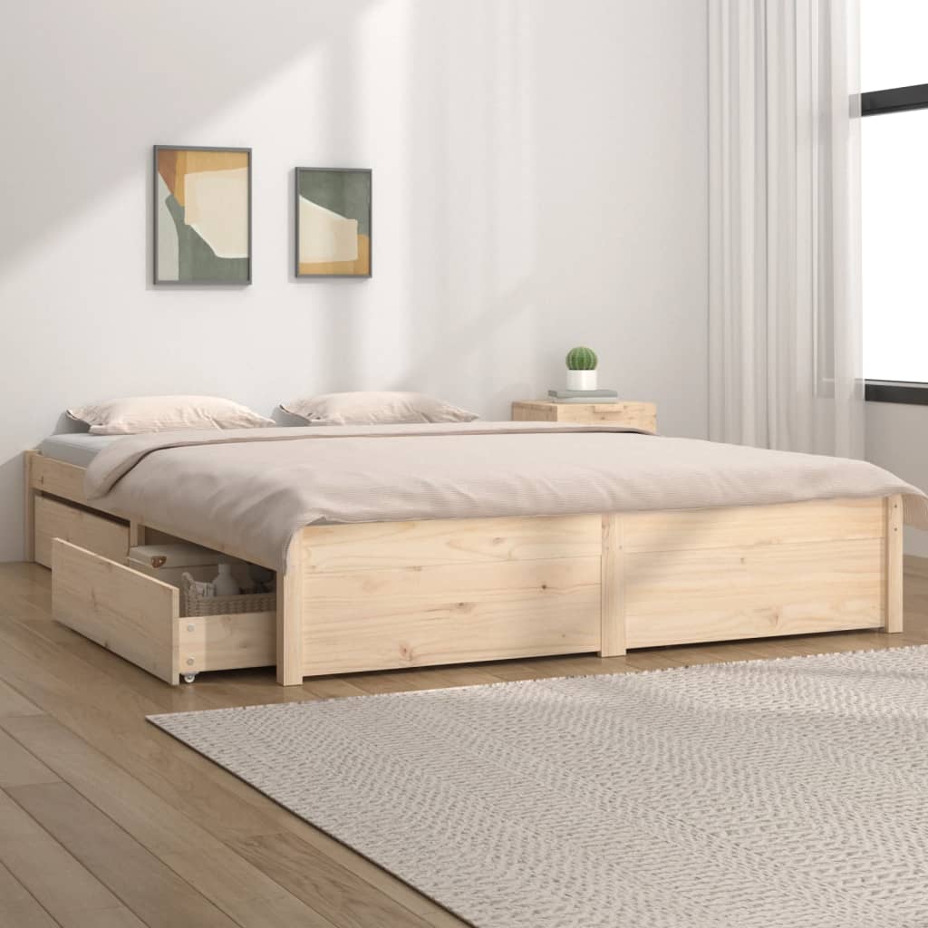 JUNG Vida Bett mit Schubladen 140x200 cm