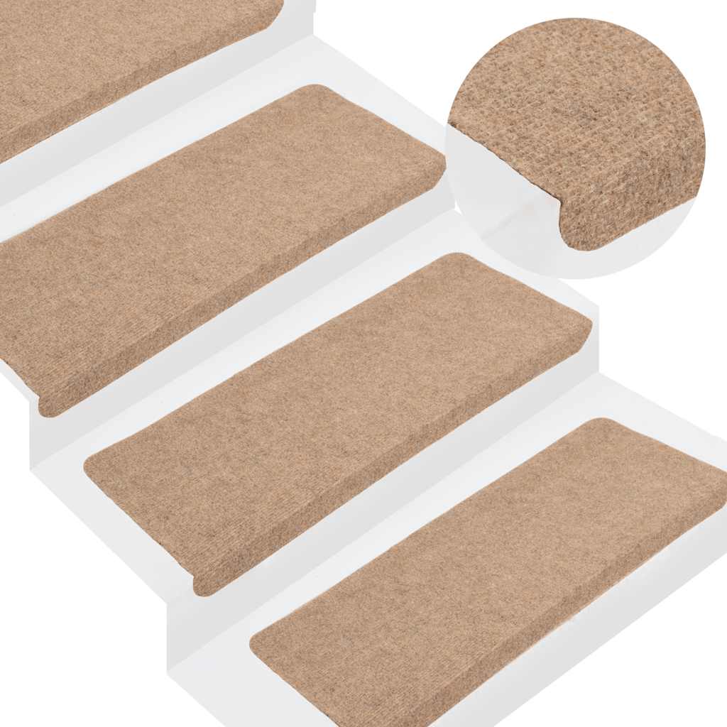 JUNG Vida Stufenmatten Selbstklebend 15 Stk. 65x24,5x3,5 cm Beige