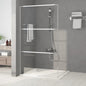 JUNG Vida Duschwand für Begehbare Dusche Silbern 115x195 cm ESG-Klarglas