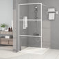 JUNG Vida Duschwand für Begehbare Dusche Weiß 100x195 cm ESG-Klarglas