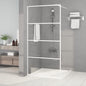 JUNG Vida Duschwand für Begehbare Dusche Weiß 100x195 cm ESG-Klarglas