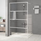 JUNG Vida Duschwand für Begehbare Dusche Weiß 115x195 cm ESG-Klarglas