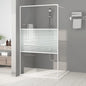 JUNG Vida Duschwand für Begehbare Dusche Weiß 115x195 cm ESG-Klarglas