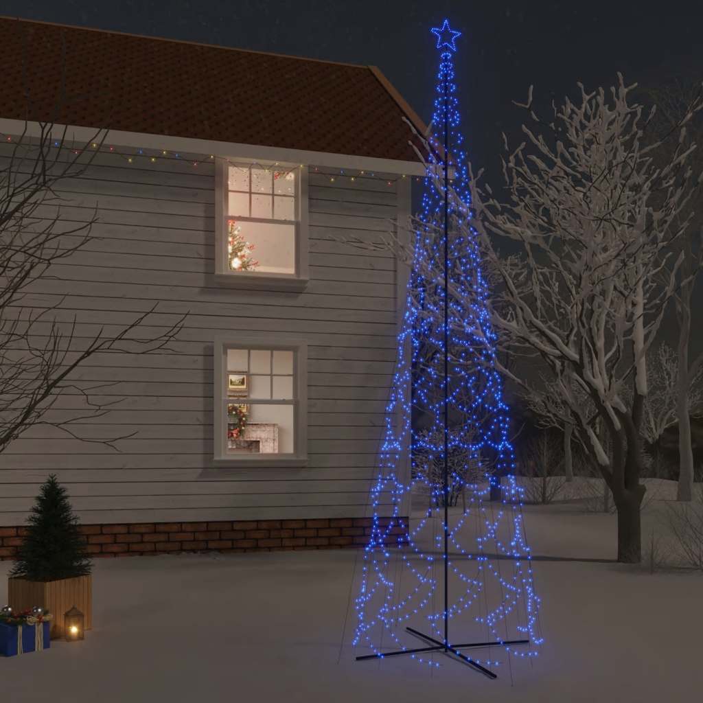JUNG Vida LED-Weihnachtsbaum Kegelform Blau 3000 LEDs 230x800 cm