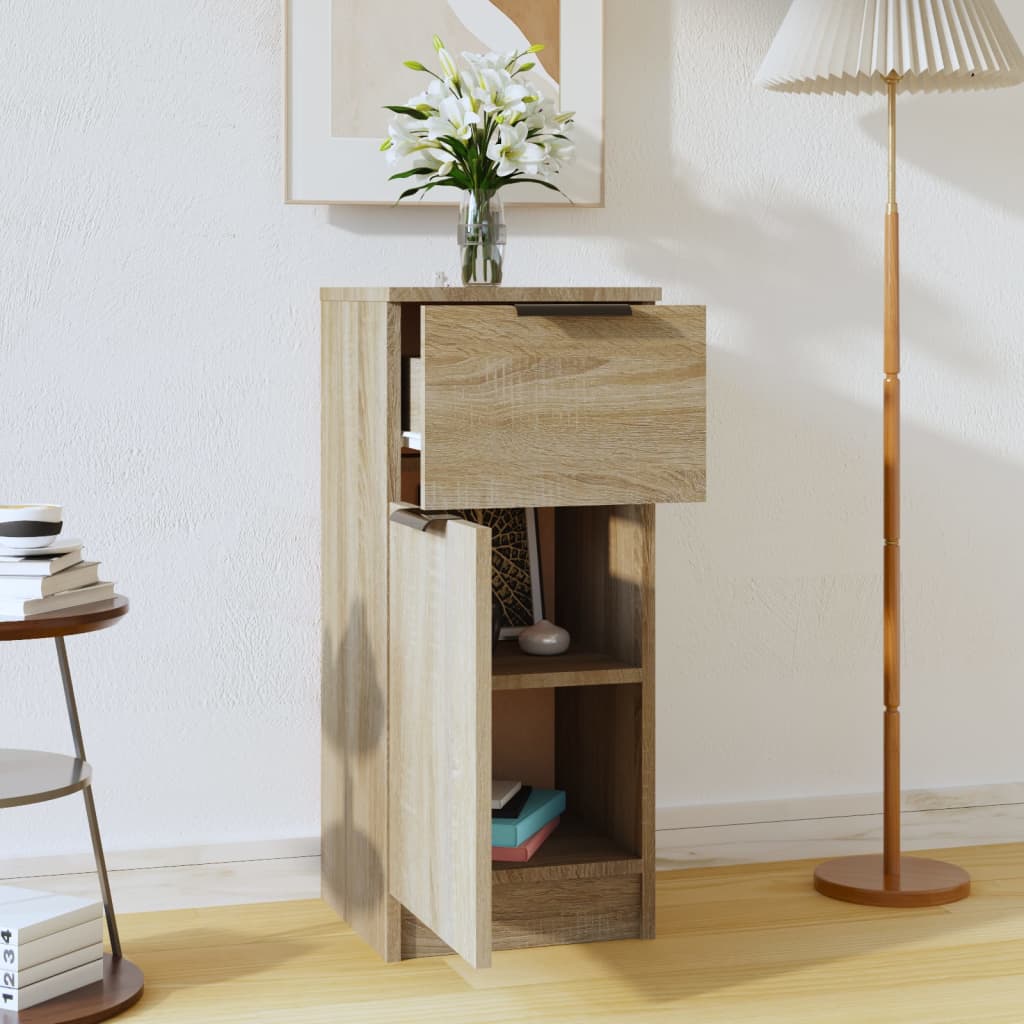 JUNG Vida Sideboard Sonoma-Eiche 30x30x70 cm Holzwerkstoff