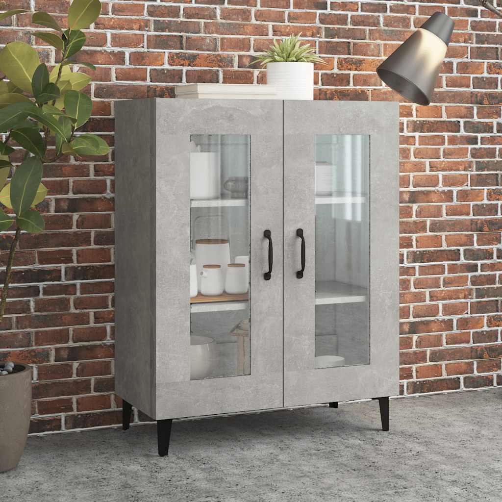 JUNG Vida Sideboard Betongrau 69,5x34x90 cm Holzwerkstoff