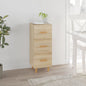 JUNG Vida Sideboard Sonoma-Eiche 34,5x34x90 cm Holzwerkstoff