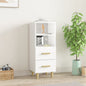 JUNG Vida Sideboard Hochglanz-Weiß 34,5x34x90 cm Holzwerkstoff