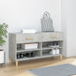 JUNG Vida Schuhschrank Betongrau 102x35x55 cm Holzwerkstoff
