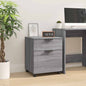 JUNG Vida Mobiler Aktenschrank mit Rollen Grau Sonoma 45x38x54 cm