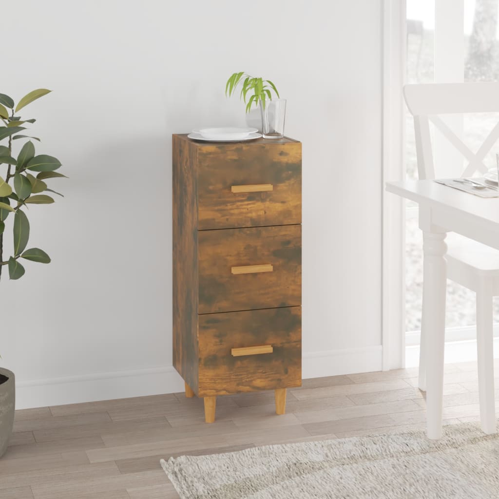 JUNG Vida Sideboard Räuchereiche 34,5x34x90 cm Holzwerkstoff