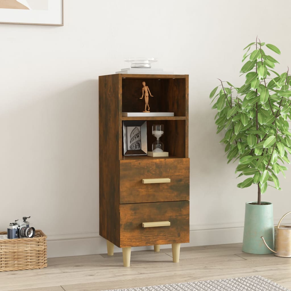 JUNG Vida Sideboard Räuchereiche 34,5x34x90 cm Holzwerkstoff