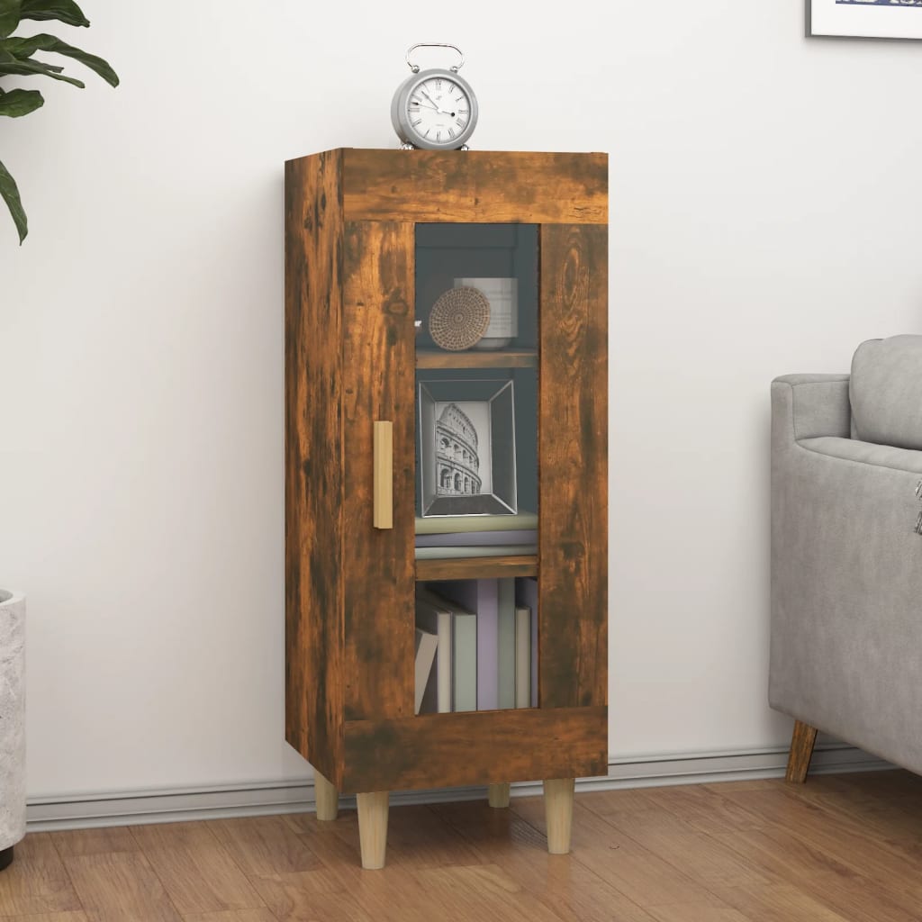 JUNG Vida Sideboard Räuchereiche 34,5x34x90 cm Holzwerkstoff