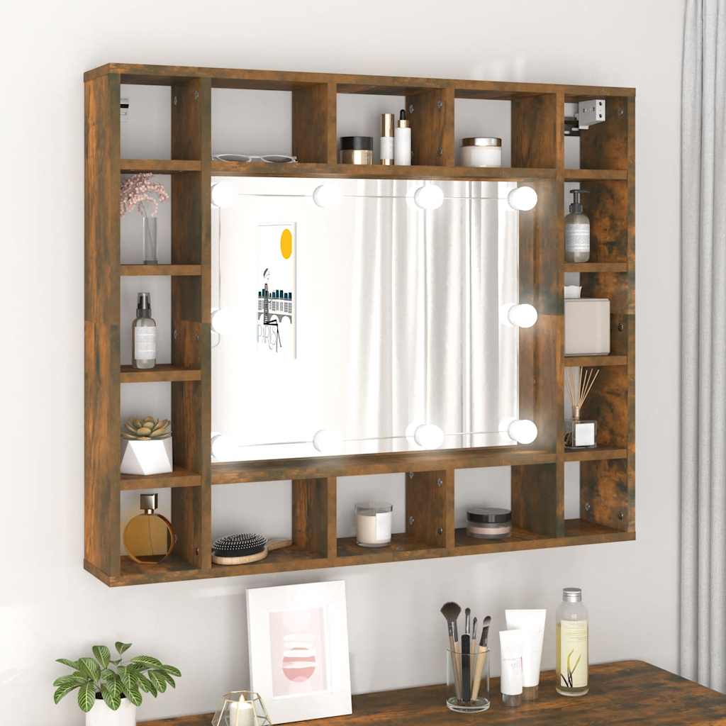 JUNG Vida Spiegelschrank mit LED Räuchereiche 91x15x76,5 cm