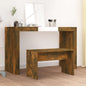 JUNG Vida Schminkhocker Räuchereiche 70x35x45 cm Holzwerkstoff