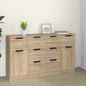 JUNG Vida 3-tlg. Sideboard-Set Sonoma-Eiche Holzwerkstoff
