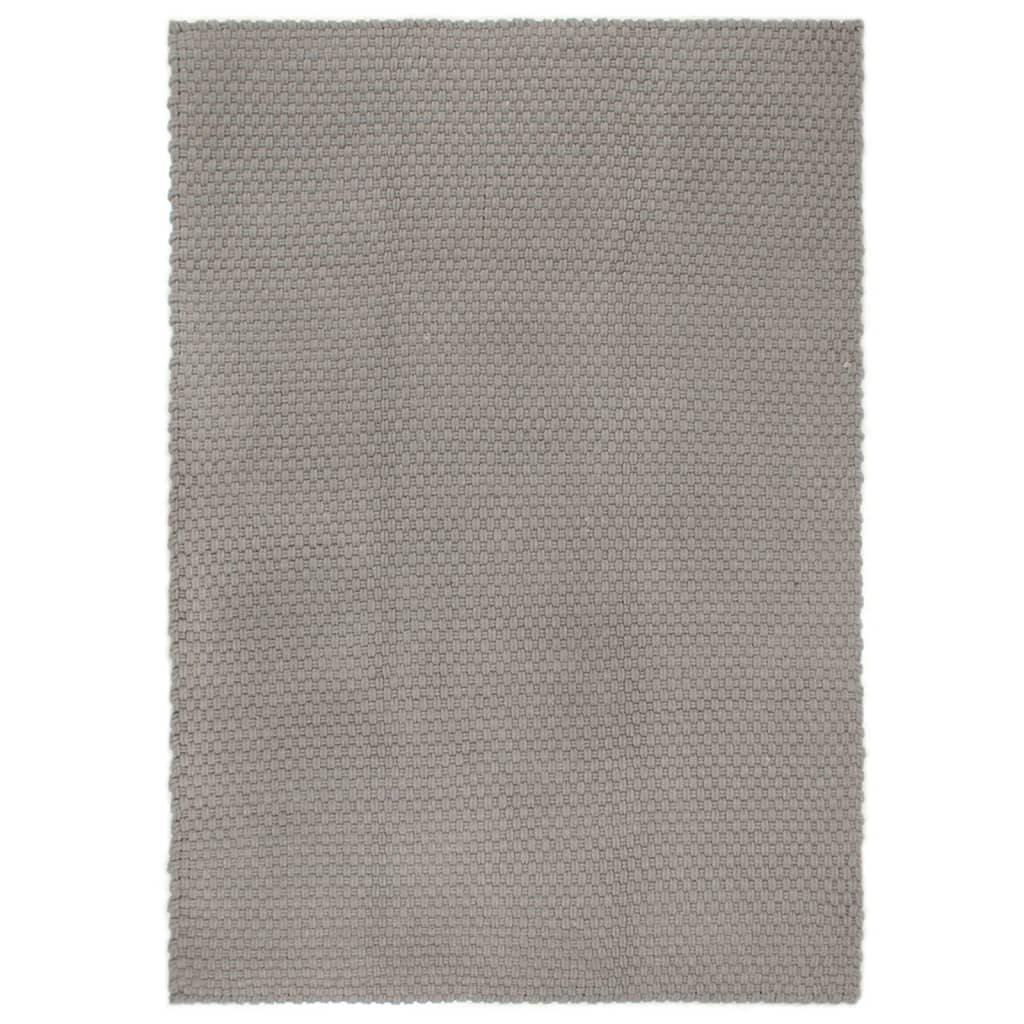 JUNG Vida Teppich Rechteckig Grau 120x180 cm Baumwolle