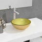 JUNG Vida Waschbecken Hartglas 30x12 cm Golden