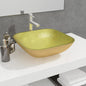 JUNG Vida Waschbecken Glas 42x42x14 cm Gold