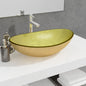 JUNG Vida Waschbecken Hartglas 54,5x35x15,5 cm Golden