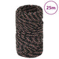 JUNG Vida Bootsseil Schwarz 2 mm 25 m Polypropylen