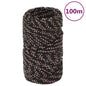 JUNG Vida Bootsseil Schwarz 2 mm 100 m Polypropylen