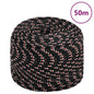 JUNG Vida Bootsseil Schwarz 8 mm 50 m Polypropylen