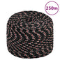 JUNG Vida Bootsseil Schwarz 8 mm 250 m Polypropylen