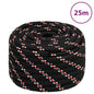 JUNG Vida Bootsseil Schwarz 20 mm 25 m Polypropylen