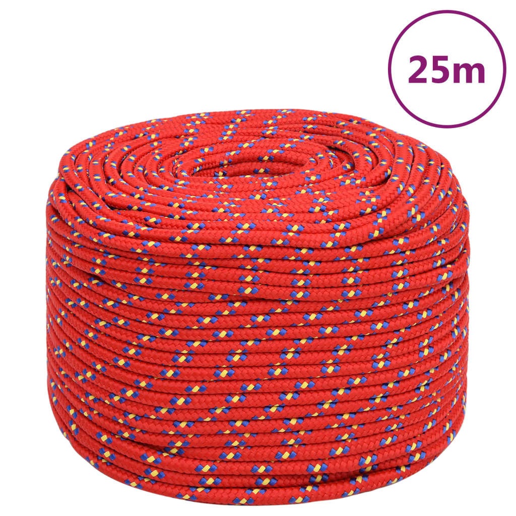 JUNG Vida Bootsseil Rot 8 mm 25 m Polypropylen