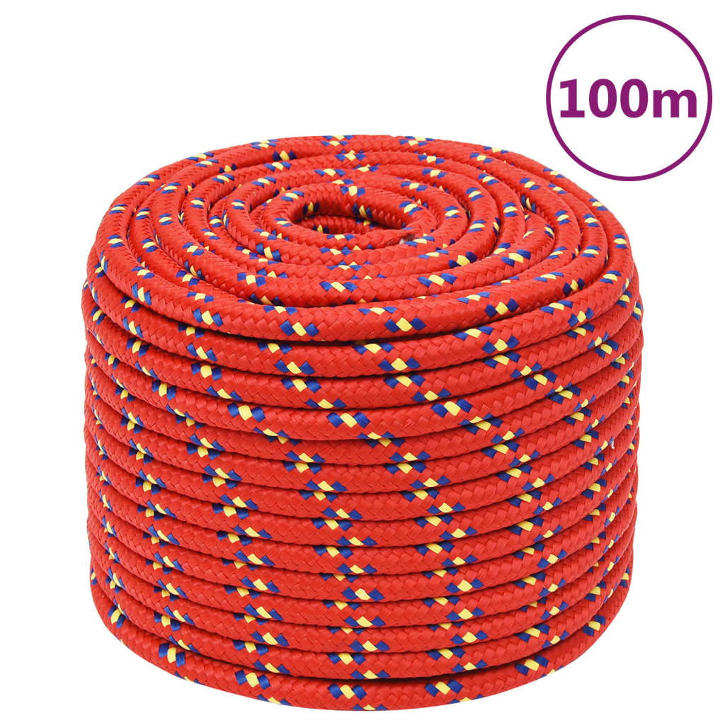JUNG Vida Bootsseil Rot 14 mm 100 m Polypropylen