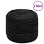 JUNG Vida Bootsseil Schwarz 8 mm 250 m Polypropylen