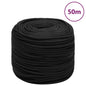 JUNG Vida Bootsseil Schwarz 10 mm 50 m Polypropylen