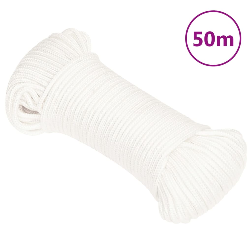 JUNG Vida Bootsseil Weiß 4 mm 50 m Polypropylen