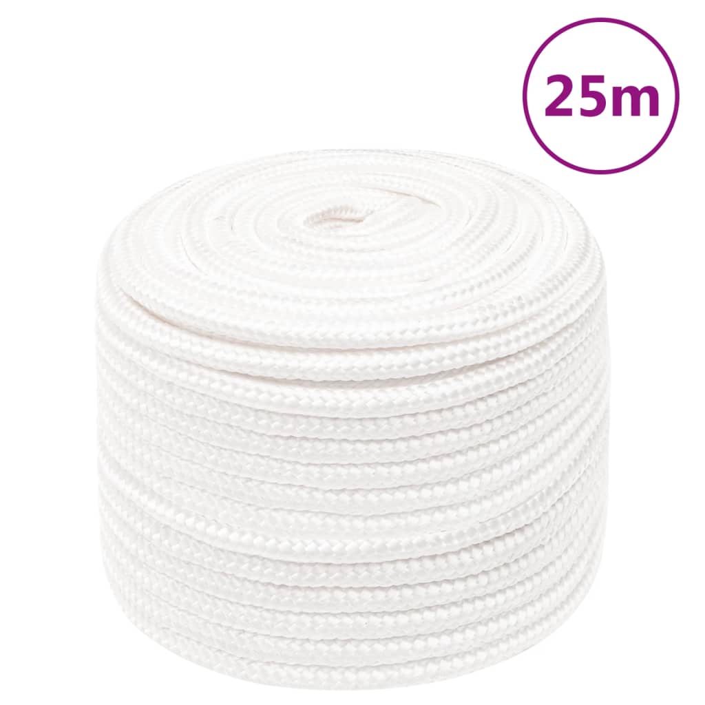 JUNG Vida Bootsseil Weiß 12 mm 25 m Polypropylen