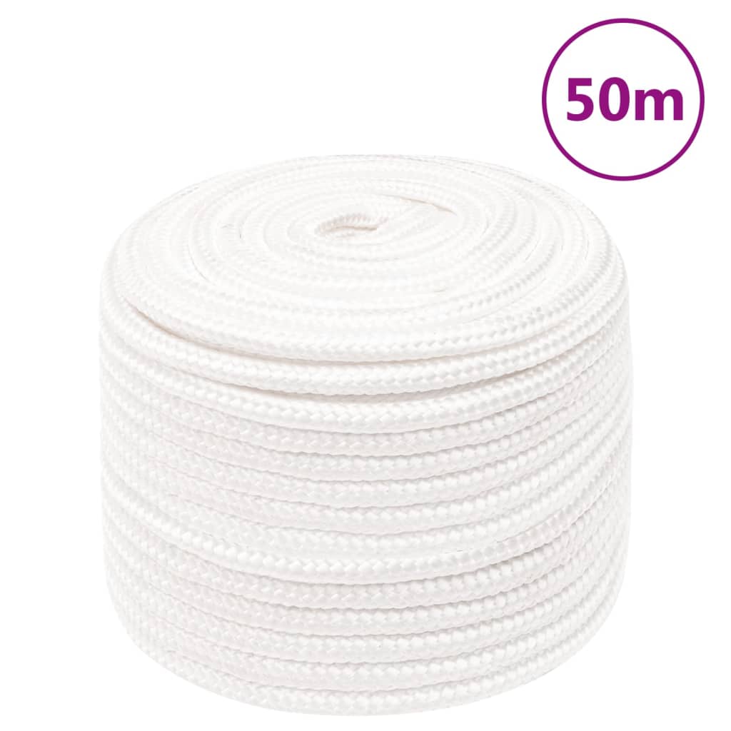 JUNG Vida Bootsseil Weiß 12 mm 50 m Polypropylen
