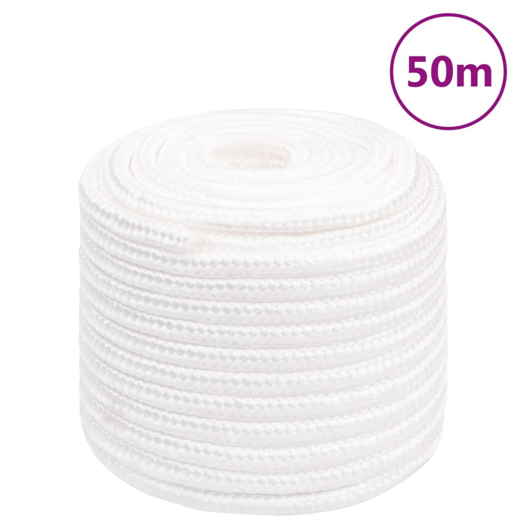 JUNG Vida Bootsseil Weiß 16 mm 50 m Polypropylen