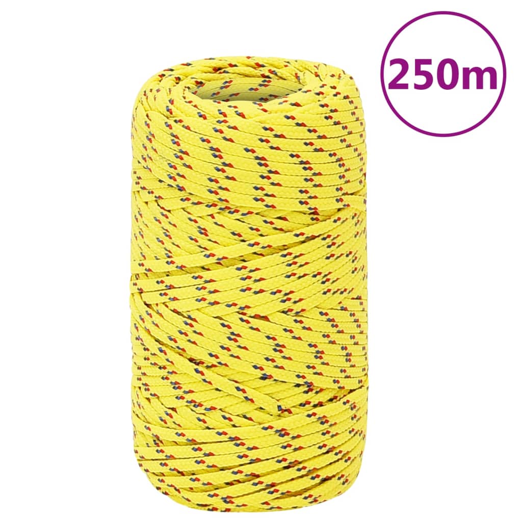 JUNG Vida Bootsseil Gelb 2 mm 250 m Polypropylen