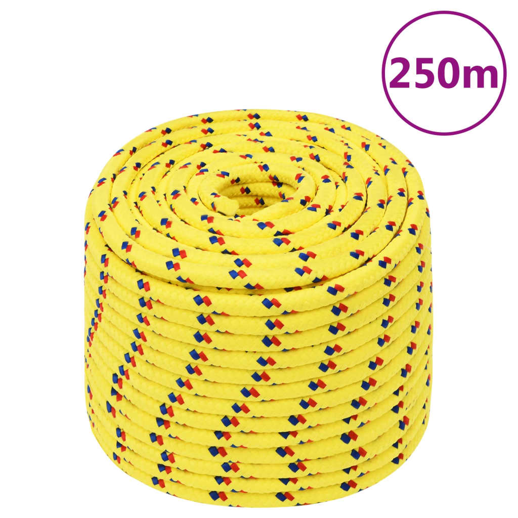 JUNG Vida Bootsseil Gelb 12 mm 250 m Polypropylen