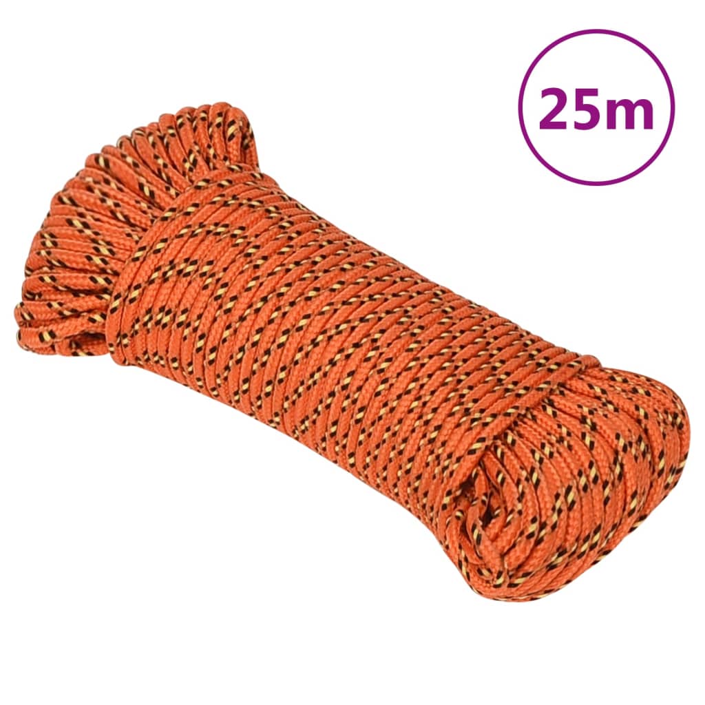 JUNG Vida Bootsseil Orange 4 mm 25 m Polypropylen