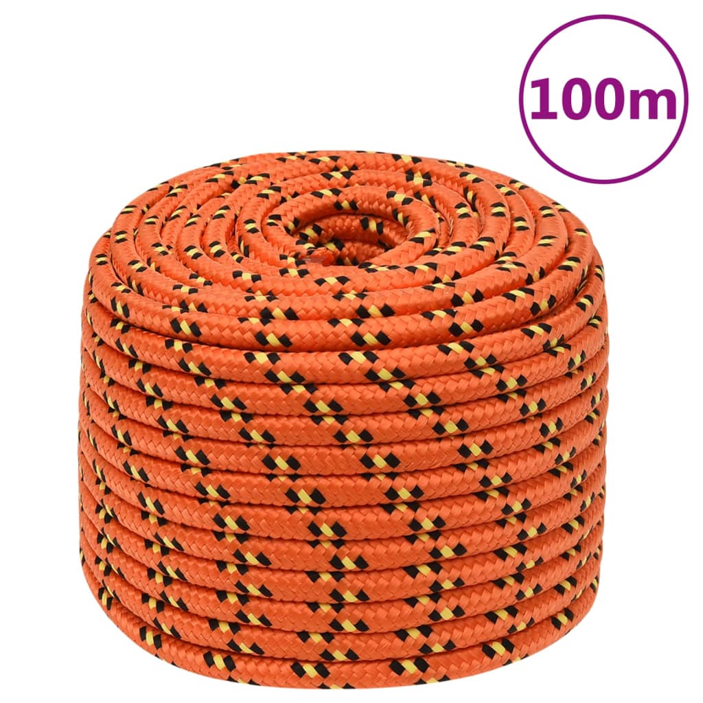 JUNG Vida Bootsseil Orange 14 mm 100 m Polypropylen