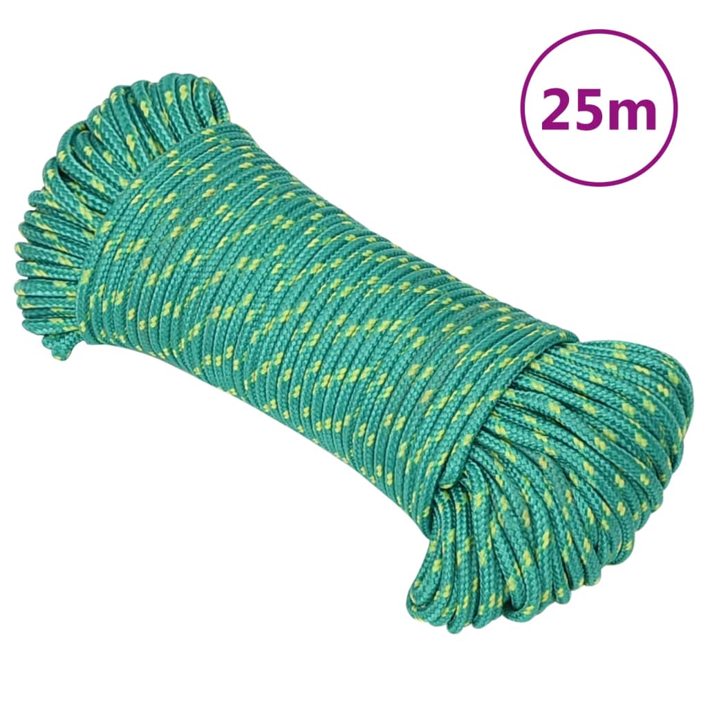 JUNG Vida Bootsseil Grün 5 mm 25 m Polypropylen