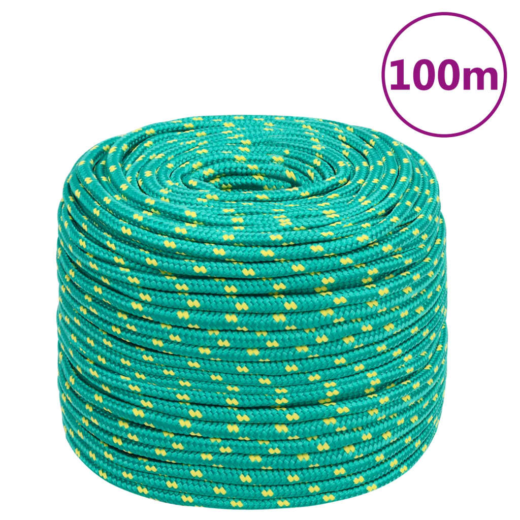 JUNG Vida Bootsseil Grün 10 mm 100 m Polypropylen