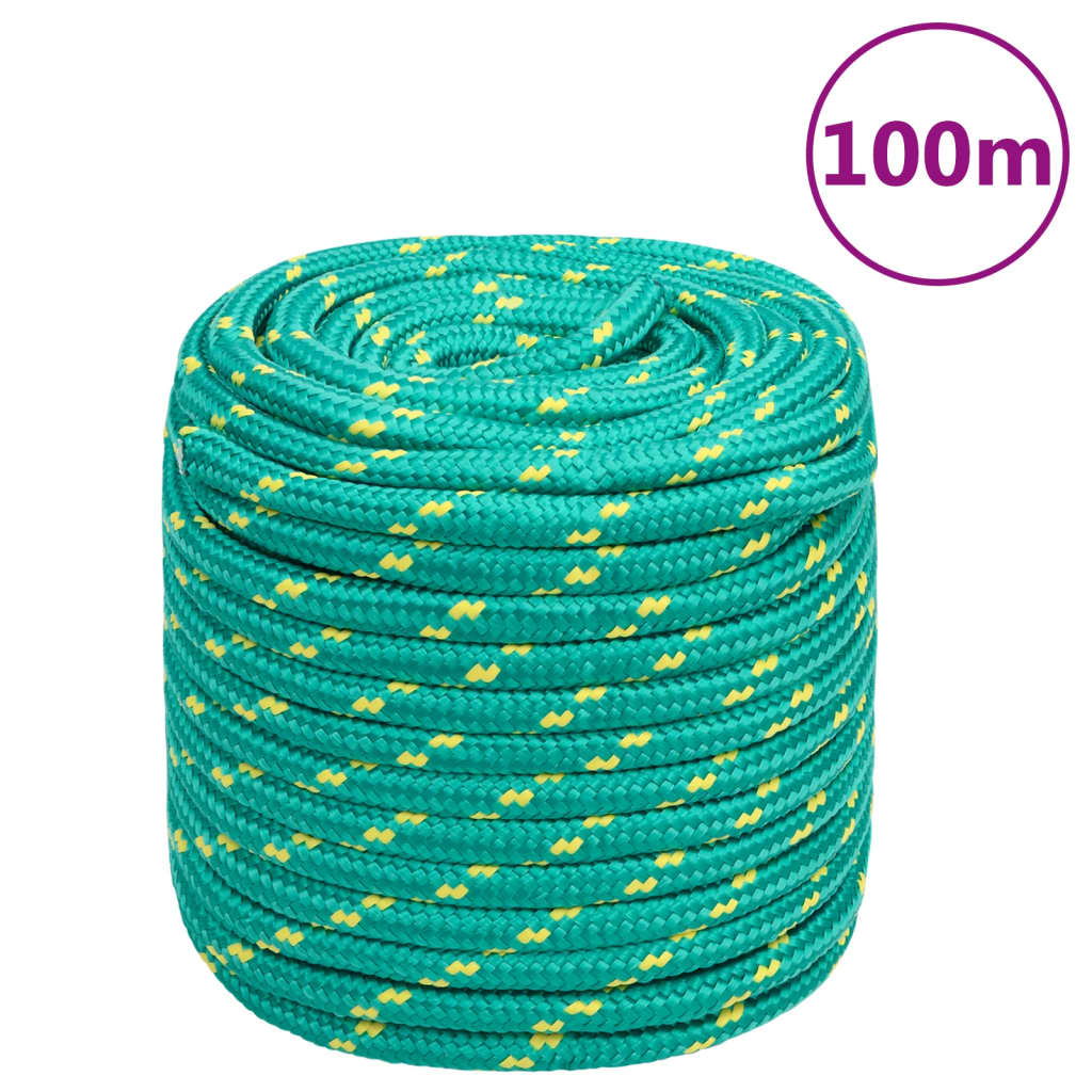 JUNG Vida Bootsseil Grün 16 mm 100 m Polypropylen