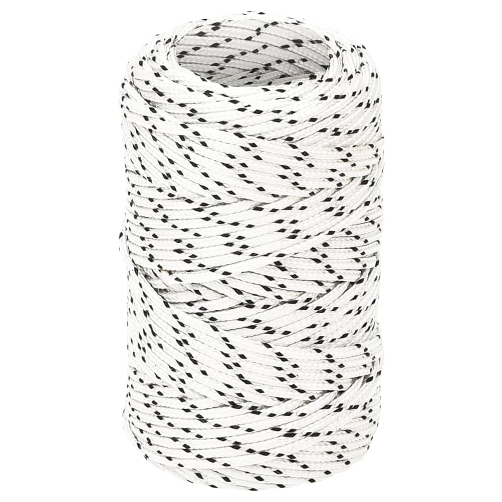 JUNG Vida Bootsseil Geflochten Weiß 2 mmx50 m Polyester
