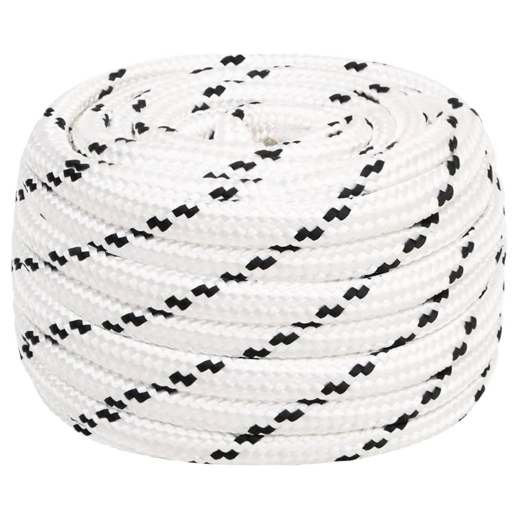 JUNG Vida Bootsseil Geflochten Weiß 16 mmx50 m Polyester