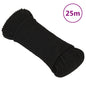 JUNG Vida Arbeitsseil Schwarz 3 mm 25 m Polyester