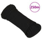 JUNG Vida Arbeitsseil Schwarz 3 mm 250 m Polyester