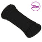 JUNG Vida Arbeitsseil Schwarz 4 mm 25 m Polyester