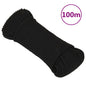 JUNG Vida Arbeitsseil Schwarz 5 mm 100 m Polyester